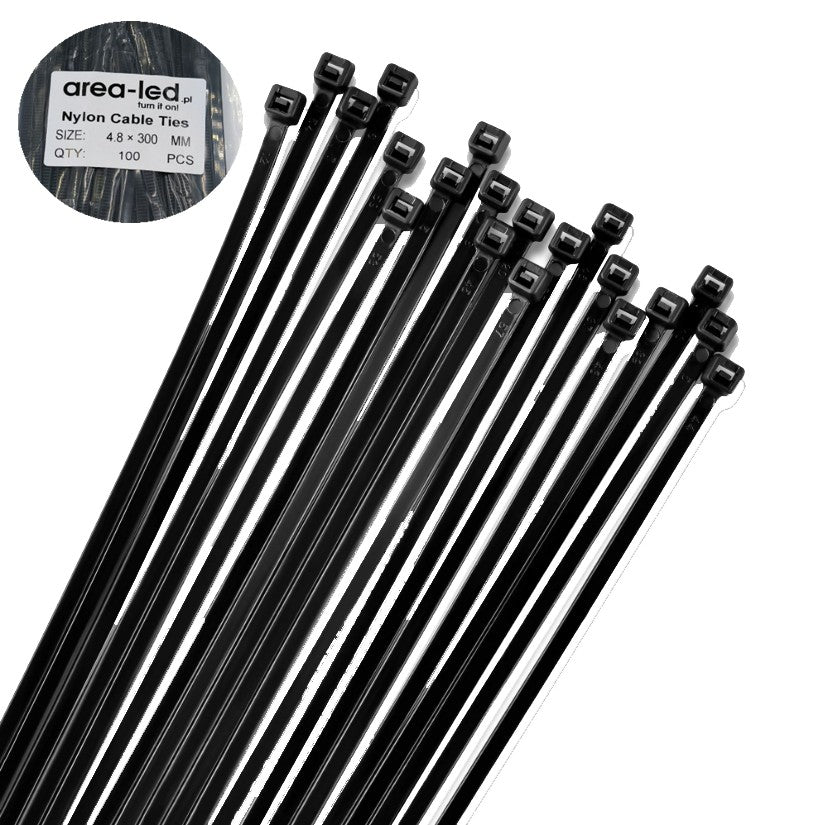 Trytytki opaski zasiskowe kablowe zipy białe 100szt 2,5x100