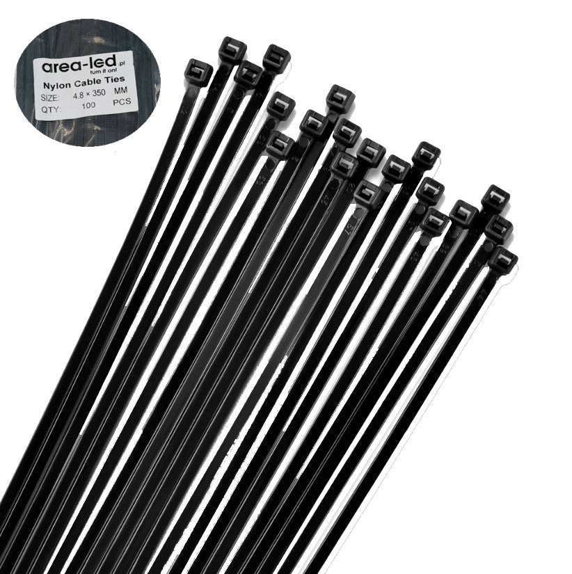 Trytytki opaski zasiskowe kablowe zipy białe 100szt 2,5x100