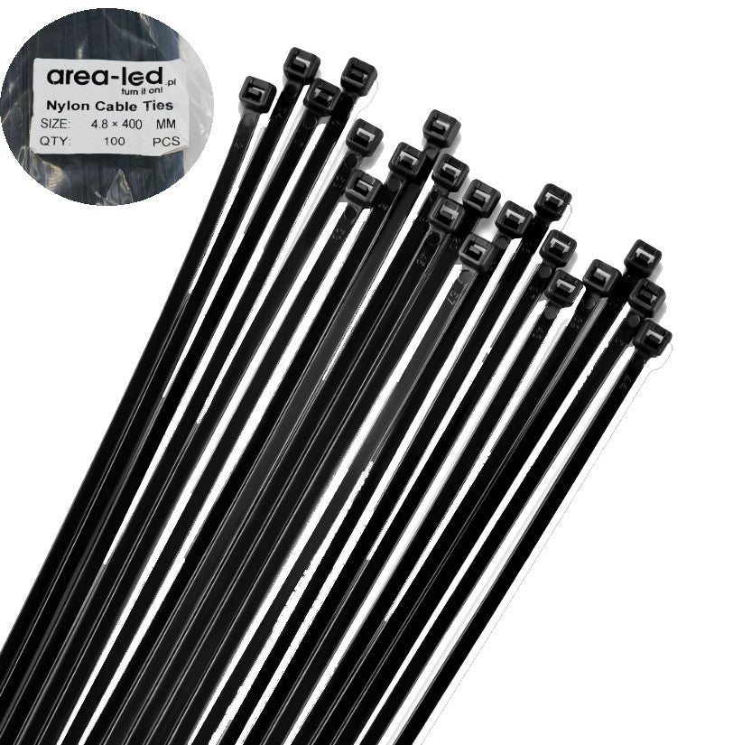 Trytytki opaski zasiskowe kablowe zipy białe 100szt 2,5x100