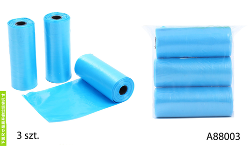 3 szt. woreczków na psie odchody