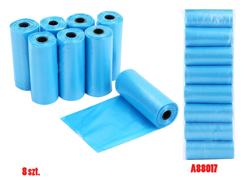 8 szt. woreczków na psie odchody