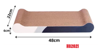 Drapak legowisko prostokątny tekturowy mata dla kota kocimiętka 48x22x6