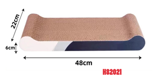 Drapak legowisko prostokątny tekturowy mata dla kota kocimiętka 48x22x6