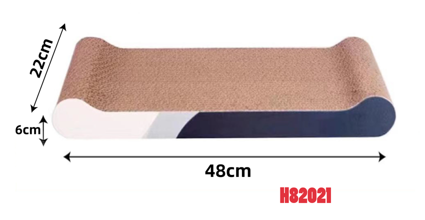 Drapak legowisko prostokątny tekturowy mata dla kota kocimiętka 48x22x6