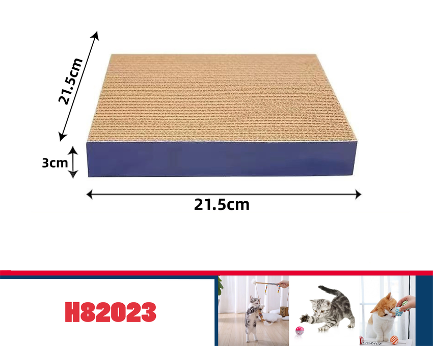 Drapak legowisko prostokątny tekturowy mata dla kota kocimiętka 21.5x21.5x3