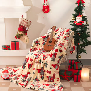 Blanket Bedspread Pled Thick Soft Warm Double Christmas 160x200
