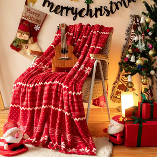 Blanket Bedspread Pled Thick Soft Warm Double Christmas 160x200