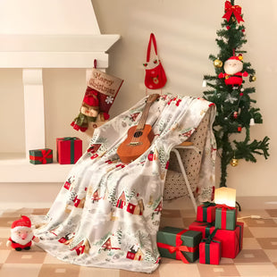 Blanket Bedspread Pled Thick Soft Warm Double Christmas 160x200