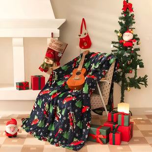 Blanket Bedspread Pled Thick Soft Warm Double Christmas 160x200