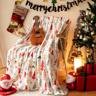 Blanket Bedspread Pled Thick Soft Warm Double Christmas 160x200