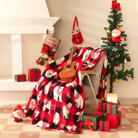 Blanket Bedspread Pled Thick Soft Warm Double Christmas 160x200