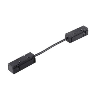 Łącznik elastyczny do szyny magnetycznej 1 fazowej czarny 48V - 145mm