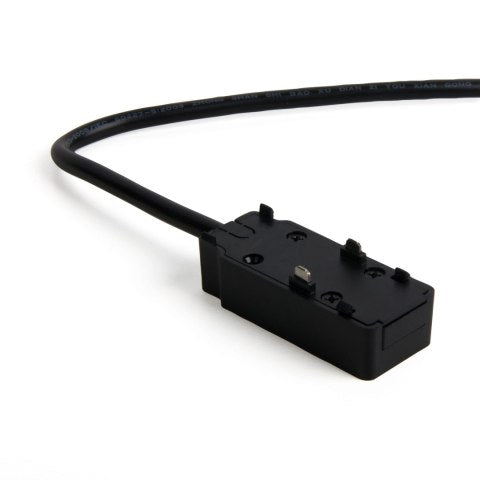 Łącznik końcówka zasilająca jednostronna z przewodem do szyn oświetleniowych magnetycznych 48V czarna