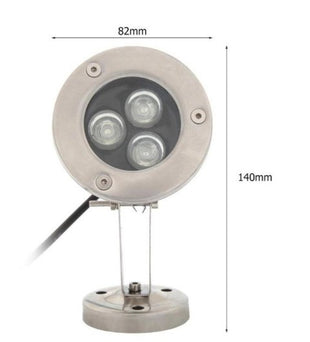 Lampa basenowa fontannowa LED 3W Green IP65