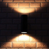 Lampa elewacyjna natynkowa punktowa kinkiet szara 1x9W 1200lm IP65 Kąt świecenia: 45 °