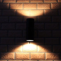Lampa elewacyjna natynkowa punktowa kinkiet szara 2x9W 3000K 1800lm IP65 Kąt 45 °
