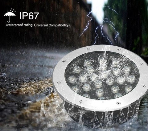 Lampa najazdowa dogruntowa LED 230V 15W 4500K 1500lm kąt świecenia 30° IP65