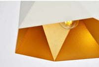 Lampa sufitowa wisząca industrialna biała + żarówka 8W G80 E27 4000K