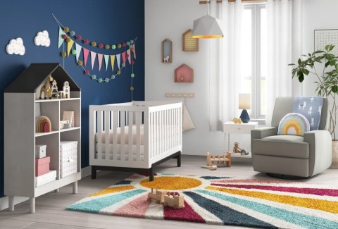 Lampa sufitowa wisząca industrialna biała + żarówka 8W G80 E27 4000K