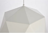 Lampa sufitowa wisząca industrialna biała + żarówka 8W G80 E27 4000K