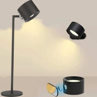 Lampka LED biurkowa kinkiet magnetyczna bezprzewodowa 3w1 czarna 10W USB ➜ - Sklep area LED