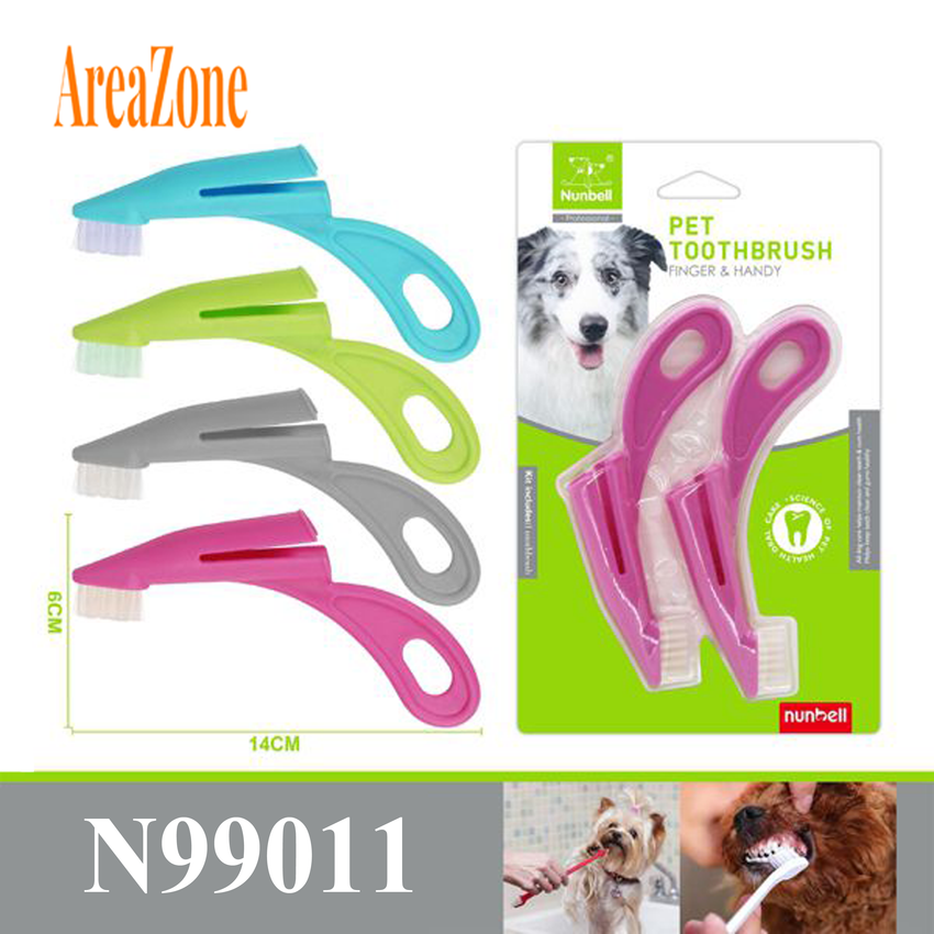 SZCZOTKA NA PALEC DO MYCIA ZĘBÓW DLA PSA KOTA