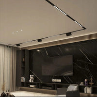 Oświetlenie szynowe magnetyczne 2x SZYNA 1m + 3x10W lampa liniowa + 3x12W lampa liniowa magnetyczna zimna barwa LED + złączka
