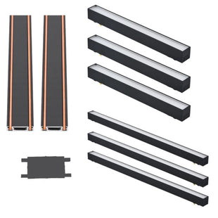 Oświetlenie szynowe magnetyczne 2x SZYNA 1m + 3x10W lampa liniowa + 3x20W lampa liniowa magnetyczna zimna barwa LED + złączka