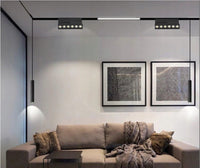 Oświetlenie szynowe magnetyczne 2x SZYNA 1m + 4x6W lampa + 2x6W lampa liniowa + złączka neutralna barwa