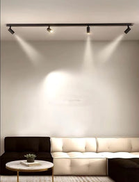 Reflektor LED lampa szynowa czarna 30W 1 fazowa 4000K 1800lm z dyfuzorem