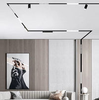 Szyna magnetyczna wpuszczana podtynkowa typu B pod sufit karton gips 48V 1m