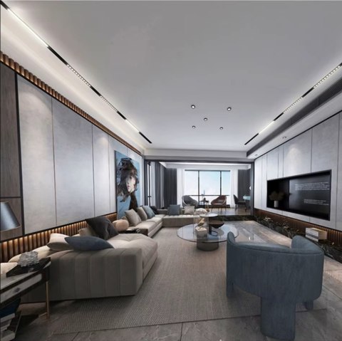 Szyna magnetyczna wpuszczana podtynkowa typu B pod sufit karton gips 48V 1m