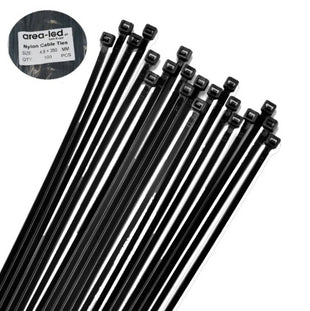 Trytytki opaski zasiskowe kablowe zipy białe 100 szt 4,8x400