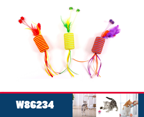 3 szt. Kolorowa zabawka dla kota