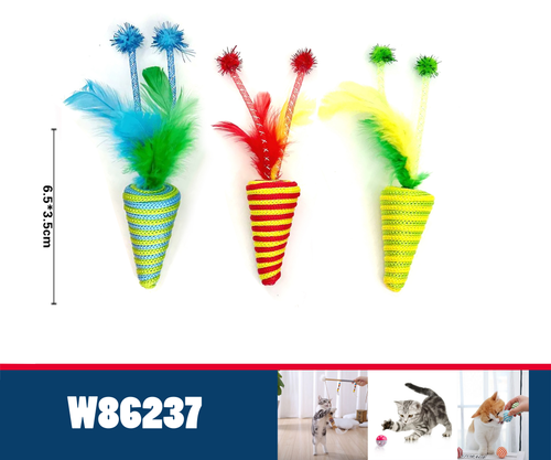 3 szt. Kolorowa zabawka dla kota