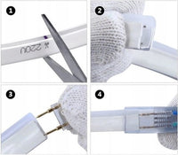 Wąż żelowy Neon LED 2 strony Purple 1mb 7W 120d/m 700lm IP67 230V