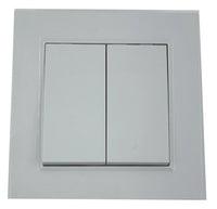 Włącznik wyłącznik przełącznik światła podwójny biały