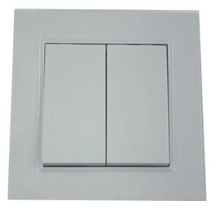 Włącznik wyłącznik przełącznik światła podwójny biały