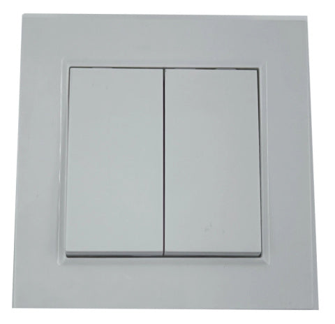 Włącznik wyłącznik przełącznik światła podwójny biały