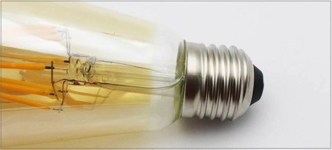 Żarówka LED ST64 E27 Filament 2300K 8W retro typ Edison barwa ciepła