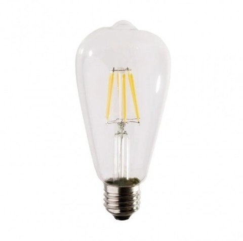 Żarówka LED ST64 E27 Filament 6500K 4W retro vintage typ Edison barwa neutralna