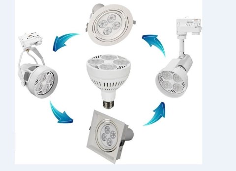 Żarówka E27 LED PAR30 czarna 24° 45W 3000K do doświetlania roślin