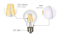 Żarówka vintage retro Edison Filament LED 8W A60 E27 2700K barwa ciepła