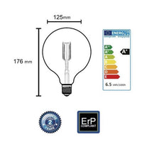 Żarówka vintage retro Edison Filament LED 8W G125 E27 2300K amber barwa ciepła