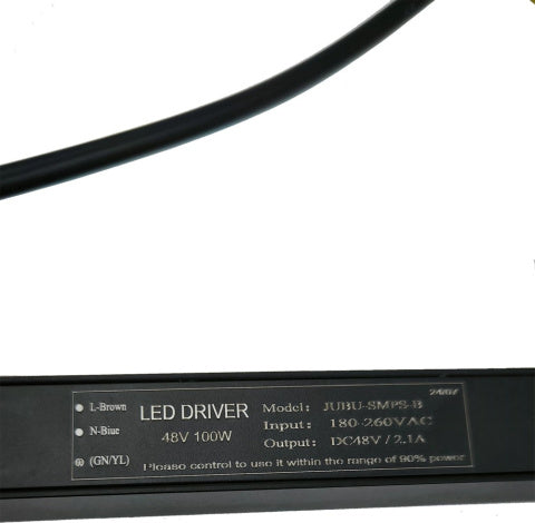 Zasilacz do szyny magnetycznej 1 fazowej wpinany czarny 200W 48V