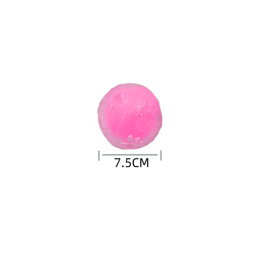 Piłka Świecąca Gumowa Z Otoczką Dla Psa Kostki 7.5 cm